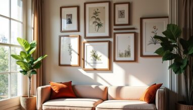 Guide pratique pour agencer harmonieusement plusieurs cadres sur un mur